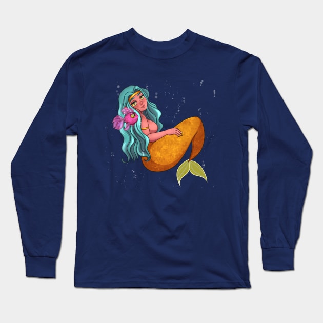 Mermaid Long Sleeve T-Shirt by PeppermintKamz